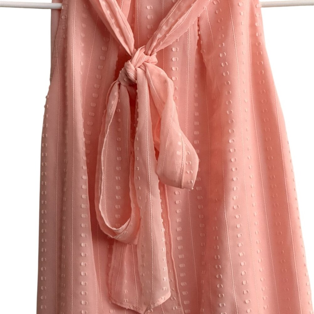 Calvin Klein Peach Sleeveless High Neck Blouse - Picture 4 of 7